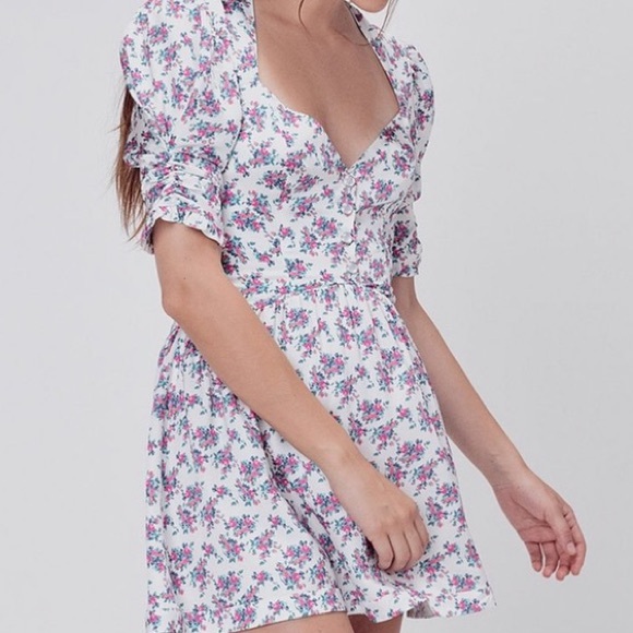 NWT For Love And Lemons Taggart Floral Mini Dress - Picture 1 of 16